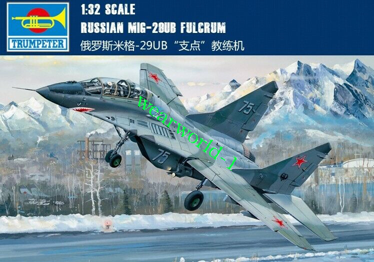 Russian MIG-29UB Fulcrum 1/32スケール Trumpeter 1/32 03226 Model Kit Russian MiG-29UB Fulcrum
