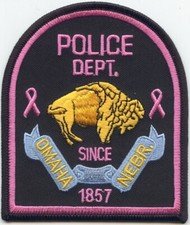 OMAHA NEBRASKA POLICE Breast Cancer Awareness PINK POLICE PATCH