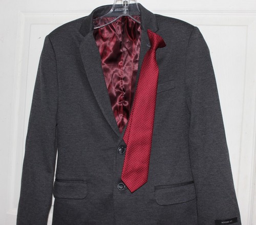 NWOT Boys VAN HEUSEN Gray Blazer w Tie Size 12 - Picture 4 of 4