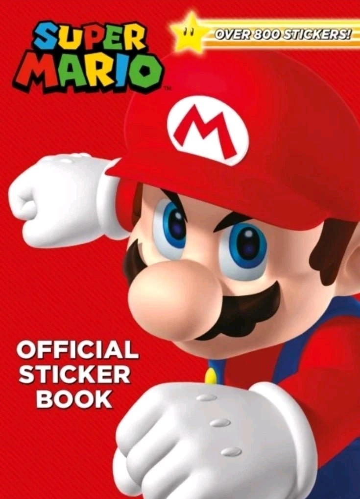 Super Mario Official Sticker Book Nintendo Licensed New - Mario Luigi Peach