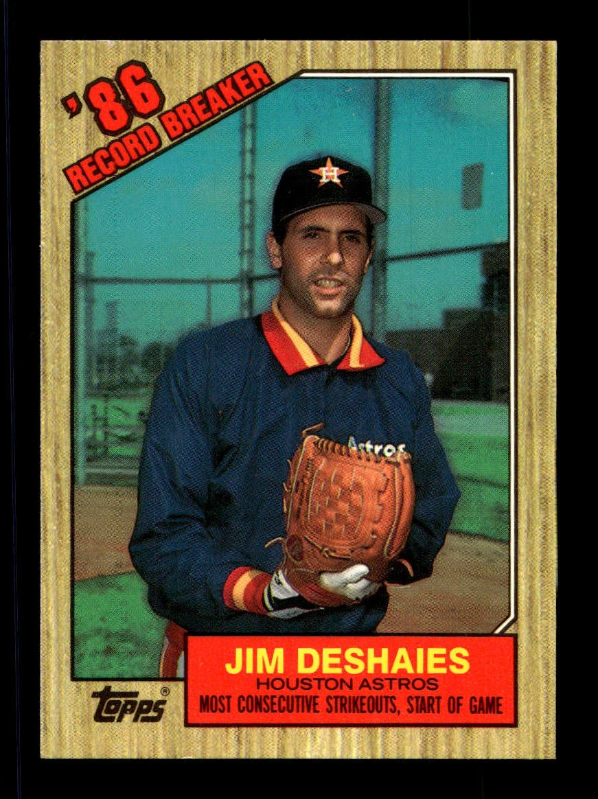 1987 Topps Tiffany Set-Break #2 Jim Deshaies Houston Astros MINT