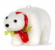 3.2" Polar Bear Ornament Shatterproof Christmas Tree Decoration
