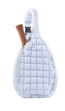 Pickle O Joe Sling Bag Quilted Shoulder Bag Dusty Gray