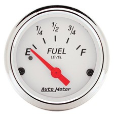 Autometer 1317 Arctic White Fuel Level Gauge