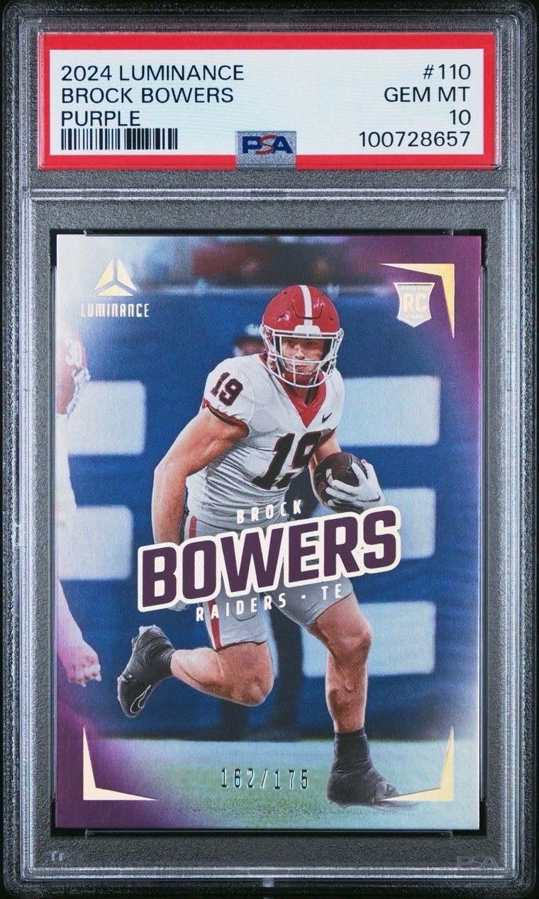 Brock Bowers Panini Luminance #110 Purple