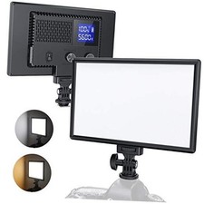 RALENO LED Video Light, Built-in Rechargeable Battery 3200K-5600K Bi PLV-S116