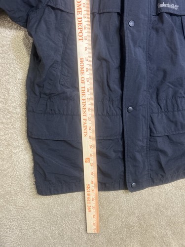Timberland Weather Gear Jacke Herren XL schwarz Hoodie Mantel Nylon wasserdicht - Bild 6 von 8