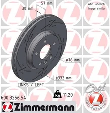 Zimmermann 600.3256.54 Brake Disc for VW
