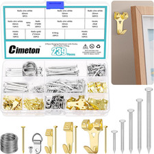 239PCS Picture Hanging Kit Include Picture Frame Hangers with Wall Nails Picture