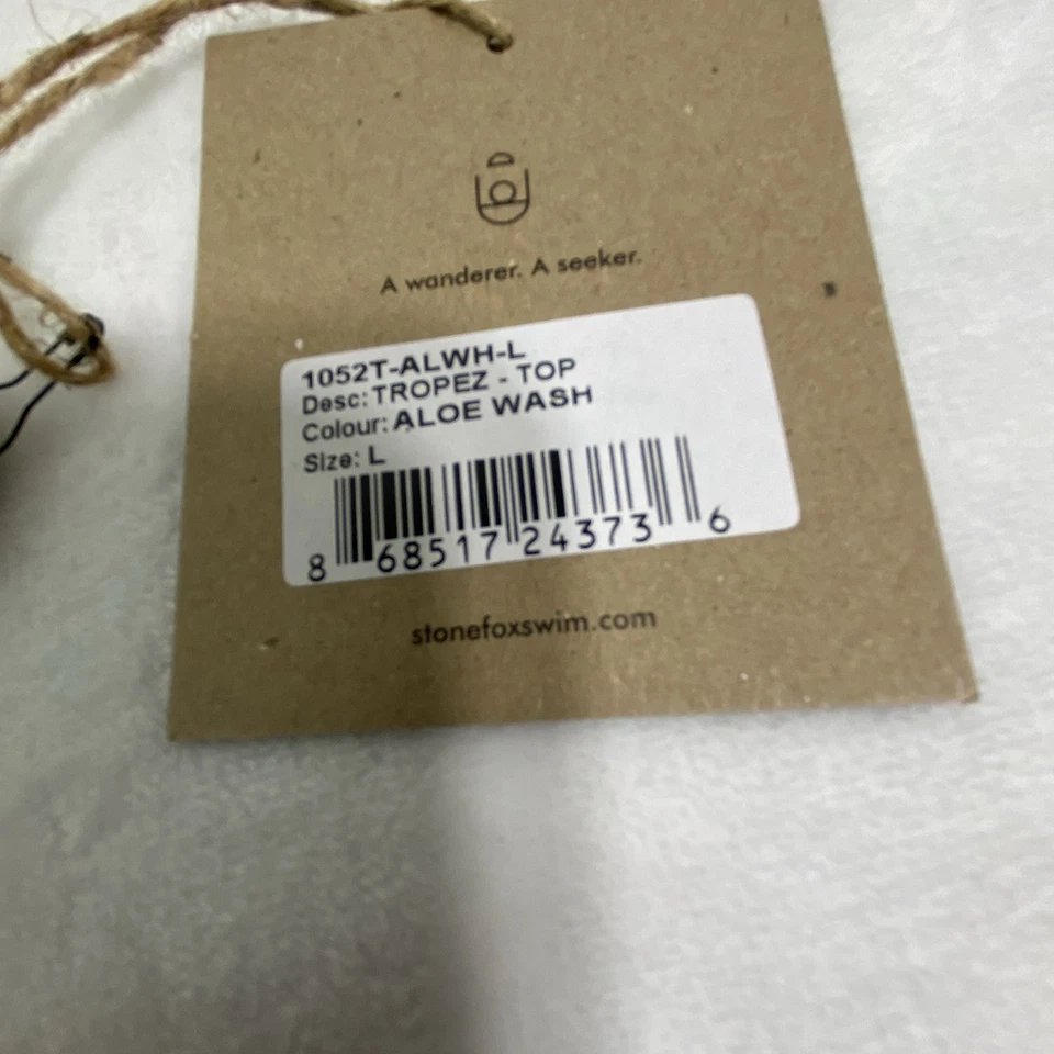 Новый с Ярлыками камень Fox плавать Tropez размер большой новый бикини верх в алоэ стирка печати - Изображение 3 из 4