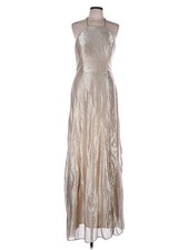 NWT Hayley Paige Occasions Women Silver Cocktail Dress 10