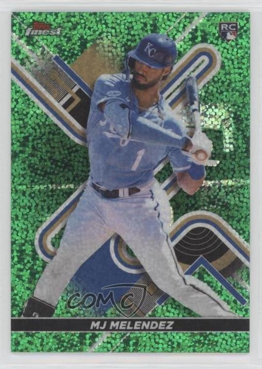 2022 Topps Finest Green Speckle Refractor 9/125 MJ Melendez #57 Rookie RC 0wd0