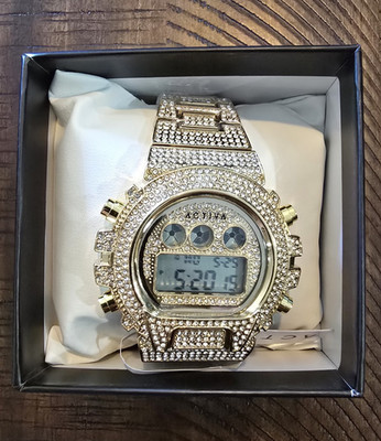 Activa X Invicta Digital Men's Watch - 51mm, Gold (ACW4019-001)