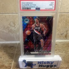 2024 PANINI MOSAIC DEANDRE AYTON  Nebula Choice 1/1 #87 1/1 PSA 9 Blazers Lakers