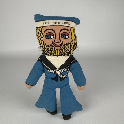 vintage Norah Wellings-style ''Jolly Boy'' sailor Doll Free Enterprise Plush Rare