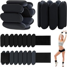 Wrist Weights - 1 Pair 1 lb Each  Adjustable Wearable Wrist Ankle Weights, Si