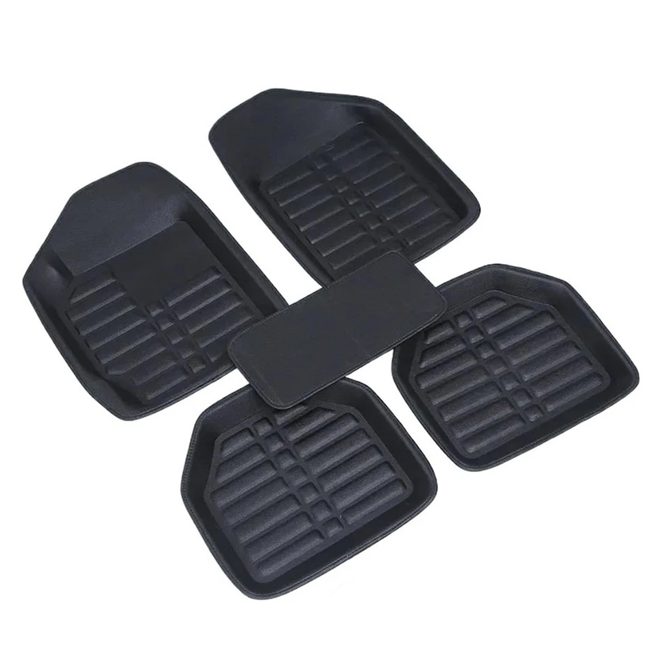 For BMW Car Floor Mats Leather All Weather Auto Cargo Liner Carpets Waterproof Foto 2 de 4