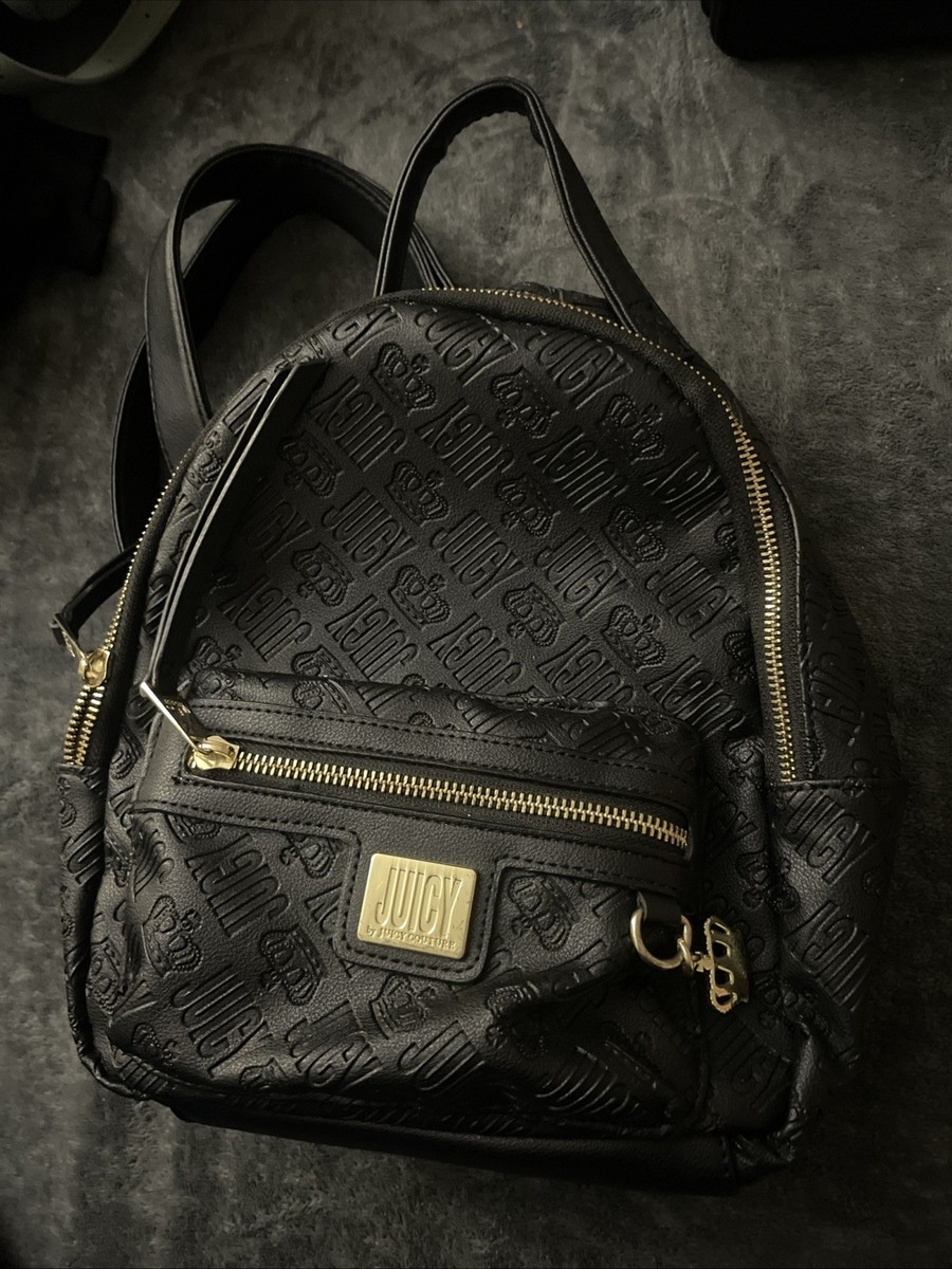 Juicy By Juicy Couture Black Mini Backpack | eBay display picture 2