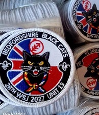 WSJ Poland 2027 Bedfordshire Black Cats unit 13 world scout jamboree Badge