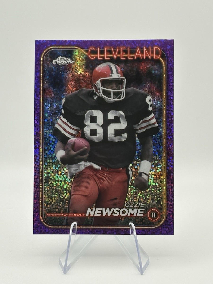 2024 Topps Chrome - Ozzie Newsome #31 Purple Speckle Refractor