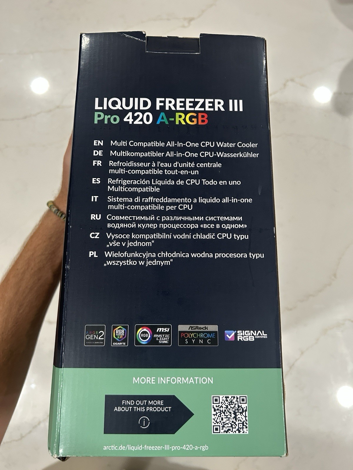 Arctic Liquid Freezer III Pro 420 A-RGB White AIO Liquid Cooler