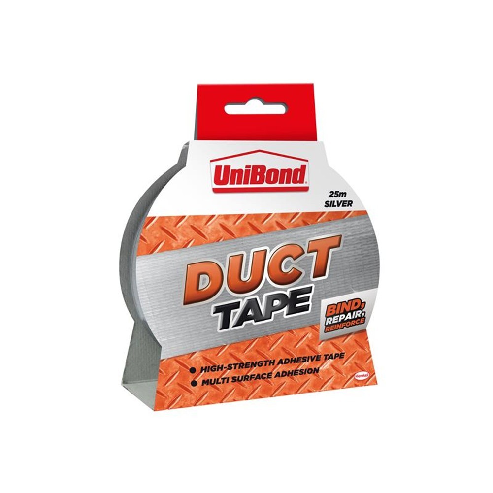 UniBond Duct Tape 50mm x 25m Silver - Image 2