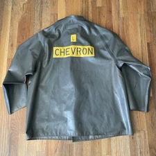 VTG Chevron Oil Refinery Jacket DICKSON SAFETY STASAFE USA LARGE RARE Petroliana