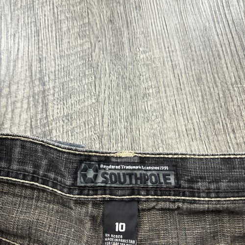 Vtg Southpole Y2K Baggy Jeans Youth Boys Size 10 Hip Hop Dark Wash - Picture 6 of 10