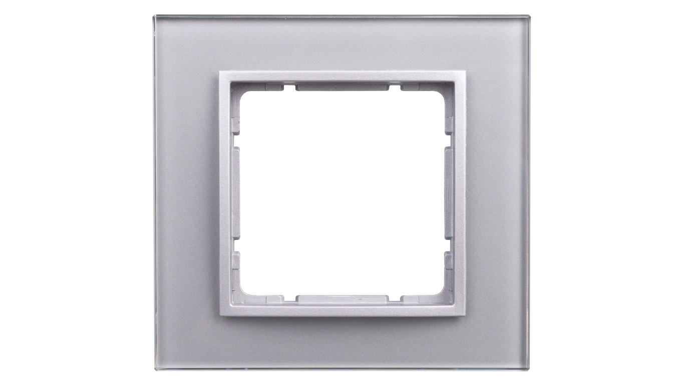 Berker B.7 Single Glass Frame Aluminum 10116414