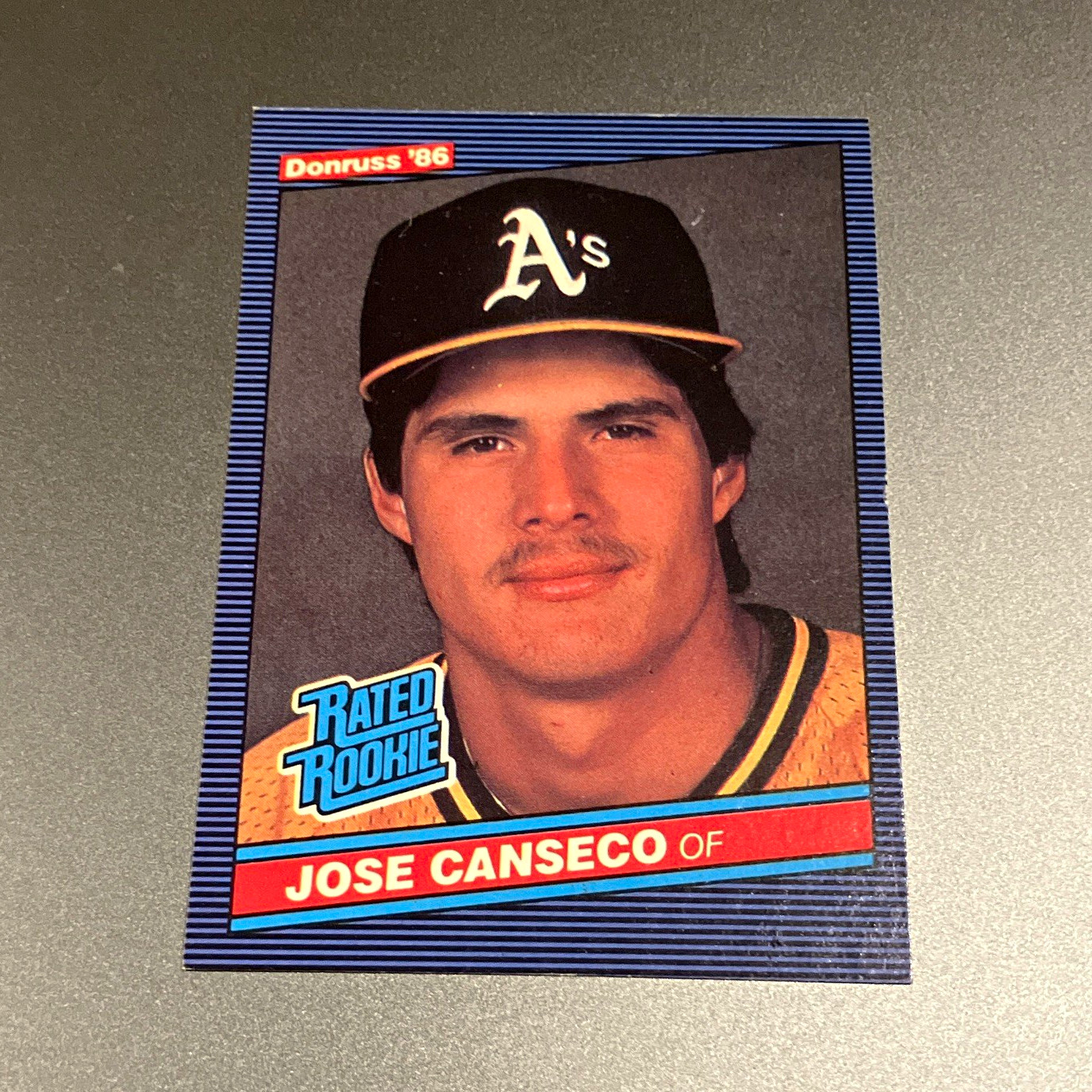 Jose Canseco Rookie Donruss 1986 Rated Rookie  #39 Oakland Athletics