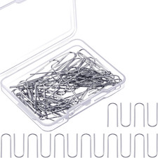 Hotop 100 Pcs High Temperature Nichrome Wire Jump Rings, 21 Gauge with Plastic S
