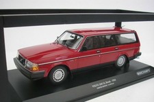 Minichamps 1/18 Volvo 240 GL Break 1986 Diecast Model Red Dunkelrot