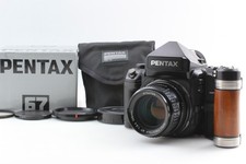 [MINT w/ Grip] PENTAX 67 II 67II AE Finder SMC P 105mm F/2.4 Lens From JAPAN