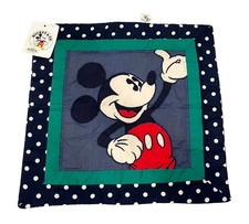 Vintage Mickey Co Pillow Sham Disney NOS Polka Dot Mickey Mouse 14x14 Cotton