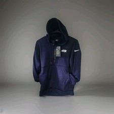 Nike Women's Navy Pullover Kangaroo Pocket Hoodie Size XS NWT 929611-451