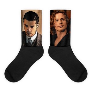 Louis & Lestat Gothic Vampire Socks Dark Romance