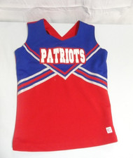 COSPLAY PATRIOTS RED AND BLUE CHEERLEADER CHEER TOP SIZE 38-23