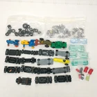Vintage Lesney BLACK Wheel CHASSIS FIGURE Lot Matchbox Car Truck Bus Parts