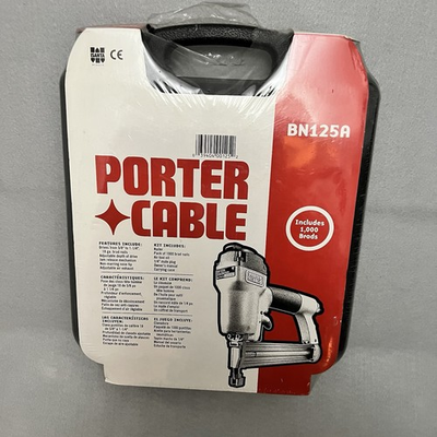 #ad #ad Porter Cable BN125A Brad Nailer Kit 18 Gauge 1 1 4” w Case NOS $89.95