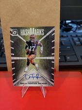 2024 Donruss Optic Dorian Thompson-Robinson Hash Marks Auto Silver Prizm