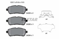 1X Textar 2428303 Bremsbelagsatz Scheibenbremse FüR Ford Suzuki Mazda Subaru Dai