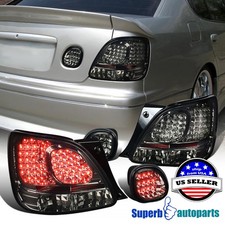 Fits 1998-2005 Lexus Gs300 Gs400 Gs430 Led Tail Lights Smoke 4pc Leftright