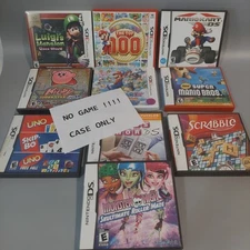 DS & 3DS Game CASES ONLY Some Manuals MARIO KIRBY MONSTER HIGH ETC. LOT OF 10 