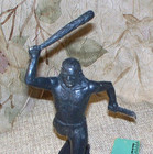 OLD MARX ??  LARGE EARLY PLASTIC  CAVEMEN FIGURE- DETAILED- USED- GREAT FACE — photo 7