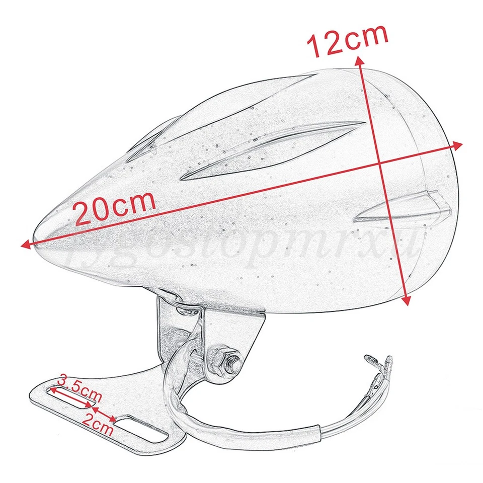 4.5 英寸车头灯铬合金通用适用于 Harley Sportster Dyna Softail Chopper Bobber — 第 3/4 张图片