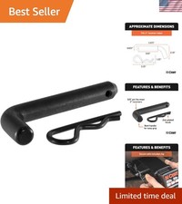 Solid Steel 58-inch Trailer Hitch Pin With Easy Grip Clip For Secure Towing