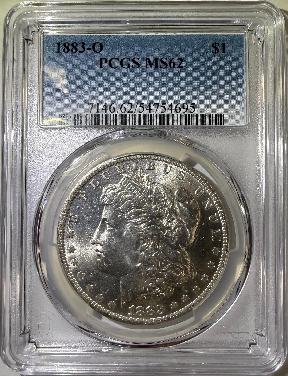 1883-O $1 Morgan Silver Dollar PCGS MS62 (695)