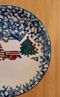 Set Of 4 Tienshan Folk Art Cabin In The Snow 7 3/4" Salad Dessert Bread Plates  — photo 4