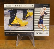 2025 Panini Chronicled WNBA CAITLIN CLARK #76 SHOE GAME Kobe YELLOW Shoe Fever