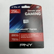 PNY 256GB microSD Express microSDXC Memory Card - New